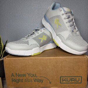 NEW! KURU Quantum 2.0 Bone Gray Walking Comfort Supportive Shoes - Size 8.5